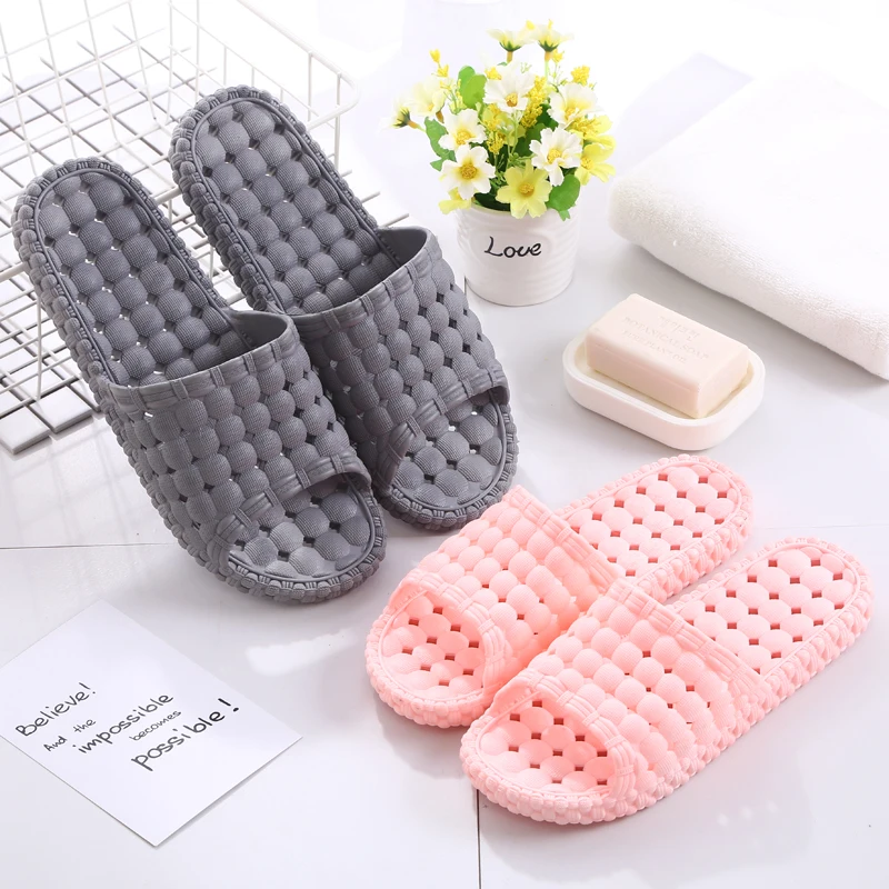 Shower Shoes Quick Drying Non-slip Slippers Women Men Shower Sandals With Drain Holes House Bathroom Slides