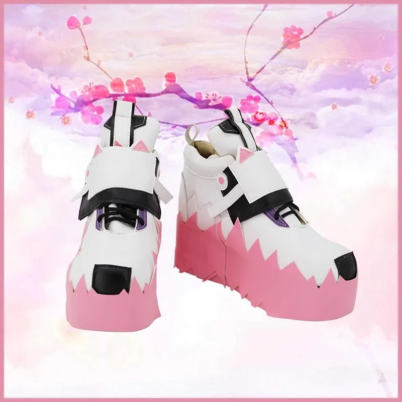 Vtuber-男性と女性のためのコスプレシューズ,オリーブ,フワワ,アビスガード,サカマタ,クロエ,ゴー,グラ,トコヤミ,トワ,森,カリオペ,アニメ