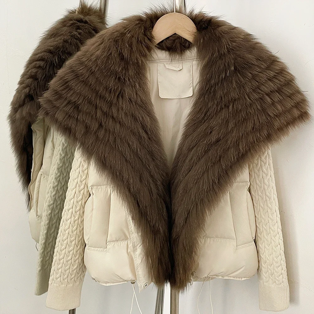 OFTBUY 2026 Damen Neue Winterkleidung Echter Fuchspelzkragen Kurze Warme Daunenjacke Entendaunenjacke Modische Damenoberbekleidung – Detail 11