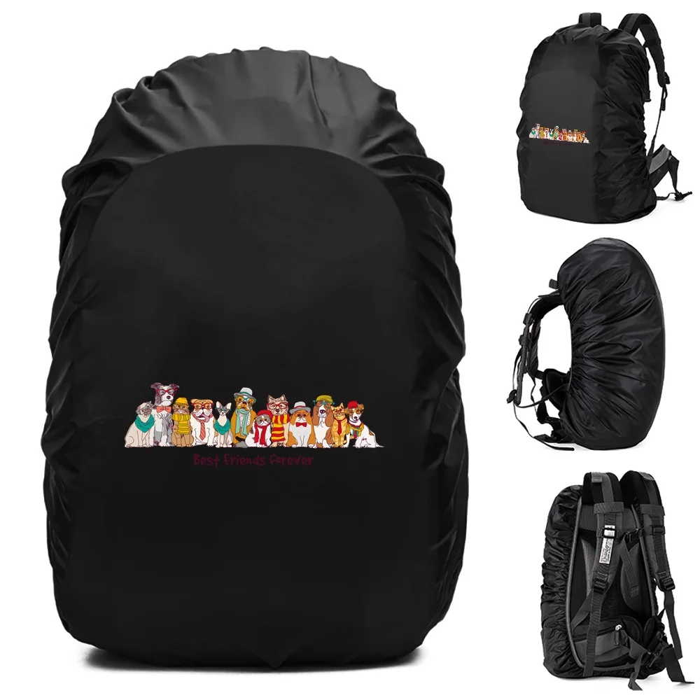 مقاوم للماء على ظهره غطاء للمطر موضة الكلب المشي لمسافات طويلة في الهواء الطلق تسلق غطاء حقيبة إكسسوارات السفر غطاء للمطر لحقيبة الظهر 20L-70L