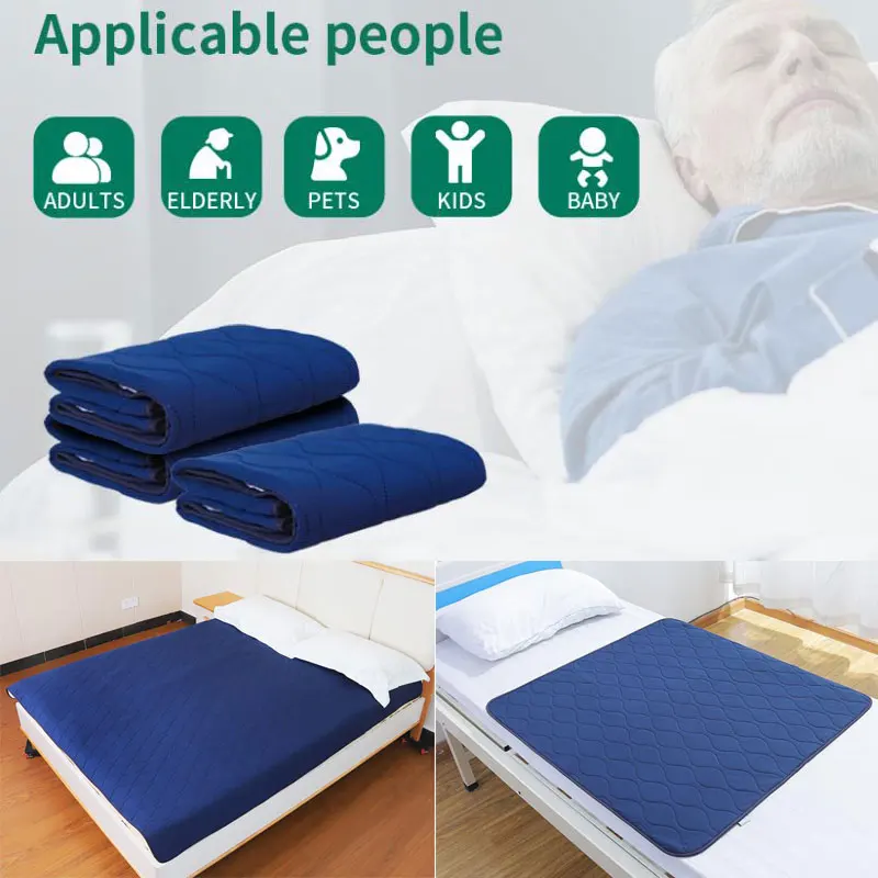 Waterproof Washable Incontinence Bed Pad Reusable Changing Pad Sheet Urine Mat Nappy Diaper Mattress Protector Cover Kids Adult