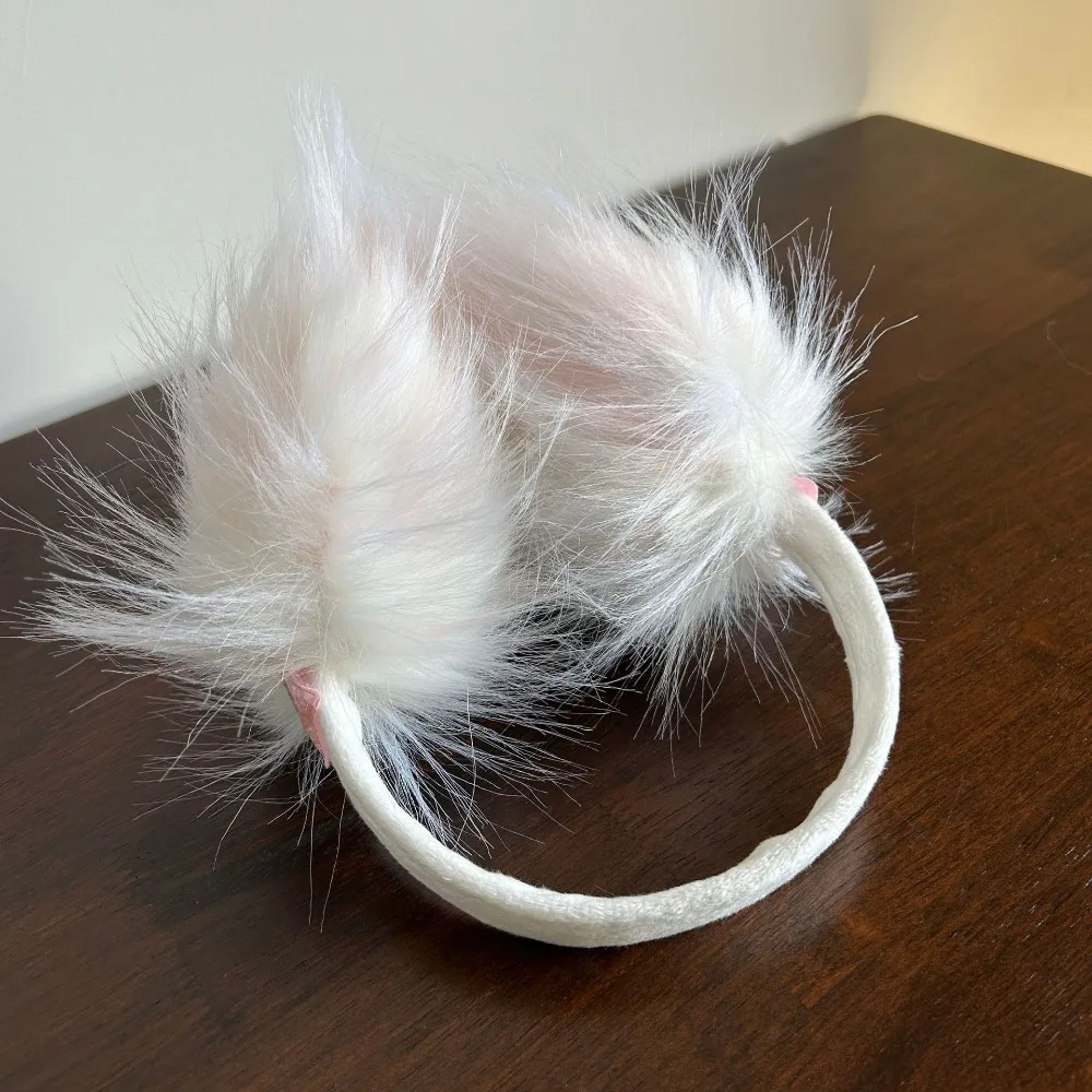 غطاء للأذنين محمول على الطراز الياباني، أغطية أذن ناعمة منفوشة قابلة للطي، أغطية أذن للحماية من البرد، ملحقات JK #4