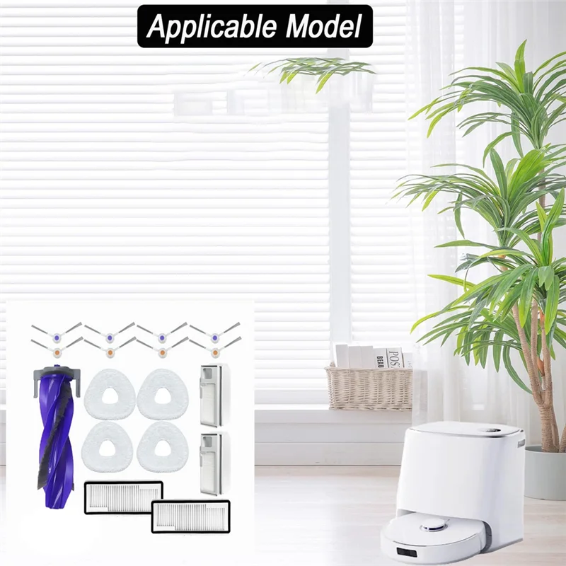 

【Горячий продавать!】Сменный комплект для робота-пылесоса Narwal Freo X Ultra Z Ultra — основная щетка, фильтр, мешок для пыли, боковая щетка, Mo