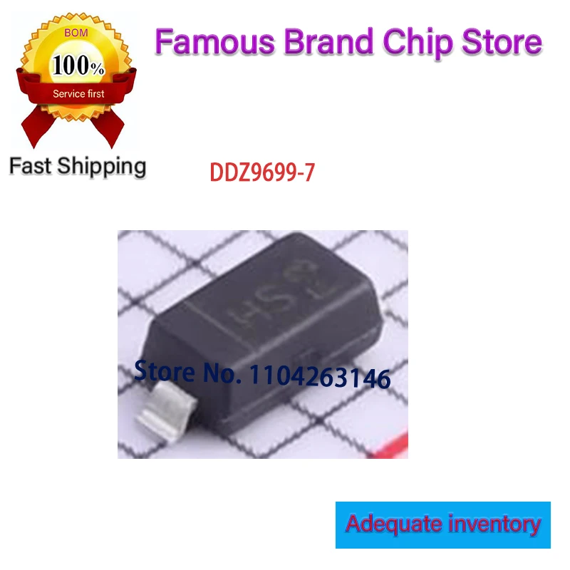 10PCS DDZ9699-7 Sil…