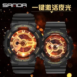 Sanda-reloj ulzzang para hombre y mujer, accesorio de pulsera resistente al agua con cinturón deportivo, estilo Harajuku, tendencia de Instagram, 299