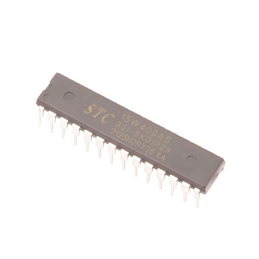 STC15W408AS-35I-SKDIP28 Enhanced 1T 8051 Single-Chip Microcomputer Microcontroller MCU 15W408AS 35I SKDIP28 New Original