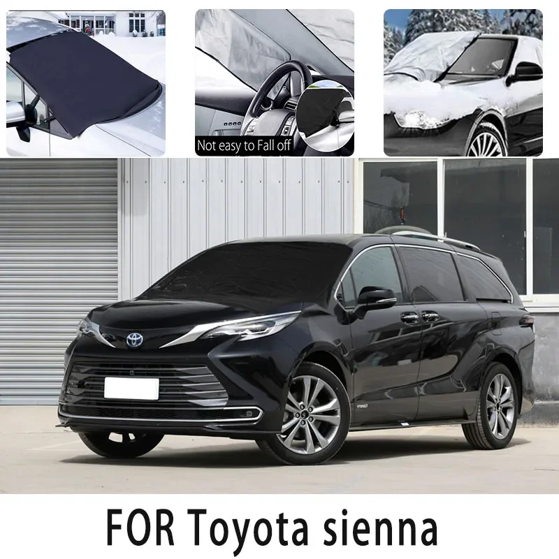 

Carsnow cover front coverfor Toyota sienna snowprotection heat insulation shade Sunscreen wind Frost prevention car accessories