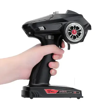 INJORA 2.4GHz 遙控 6通道數位無線電發射器,附陀螺儀接收器 T6DC T6DCG,適用於 1/8 1/10 遙控器車、船、戰車、履帶車 8 最佳銷售 遙控船拖車 - №4