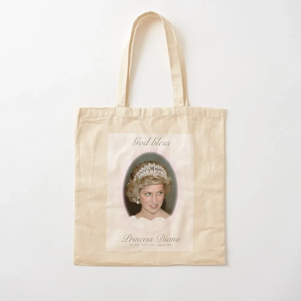 God Bless Princess Diana - Remembrance Fitted V-Neck Tote Bag shopping bag female bag tote men's