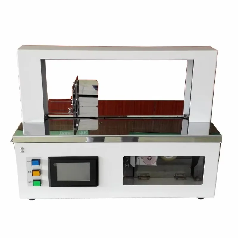 ماكينة ربط شريط الورق الورقية الأوتوماتيكية لصندوق الكرتون