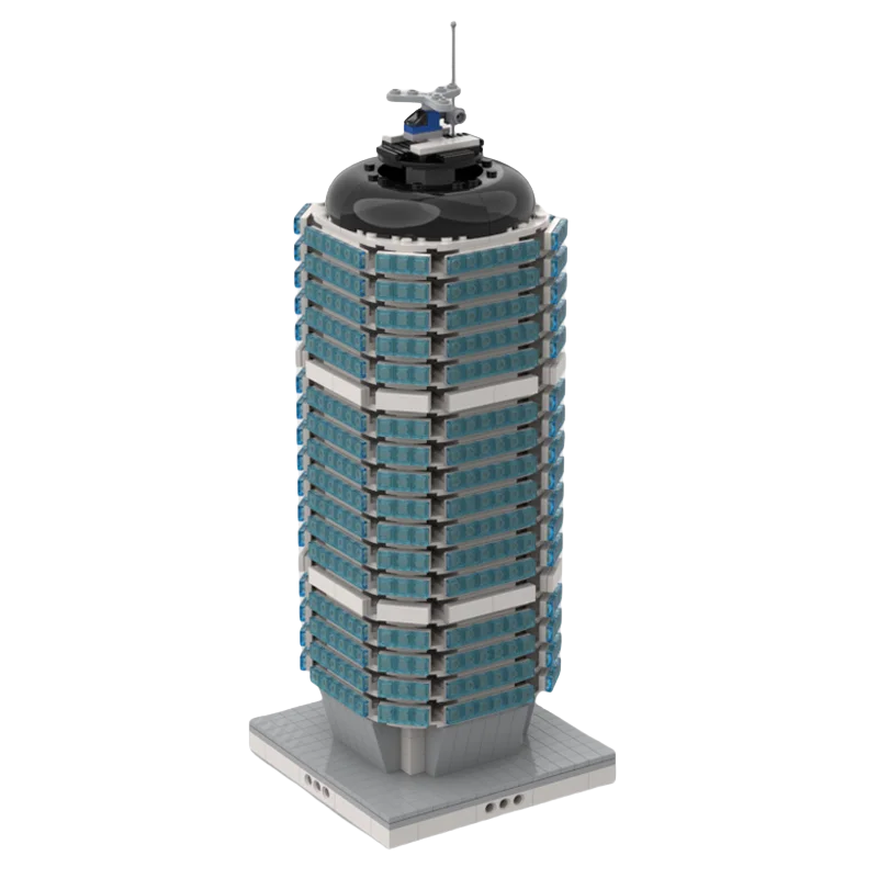 

1682-Piece Custom MOC Building Blocks Set - Skyscraper Series Model Kit, Creative DIY Assembly, Ideal Holiday Gift for Builders