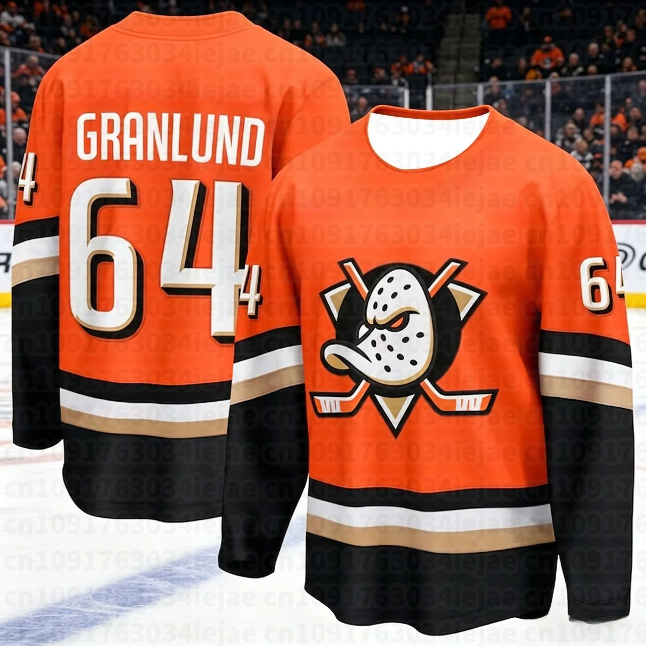 2026 Neues Herren-Eishockey-Trainingsshirt für das Duck-Team - 3D-Druck, Atmungsaktiv, Feuchtigkeitsableitendes Langarm-T-Shirt für Kinder – Detail 8