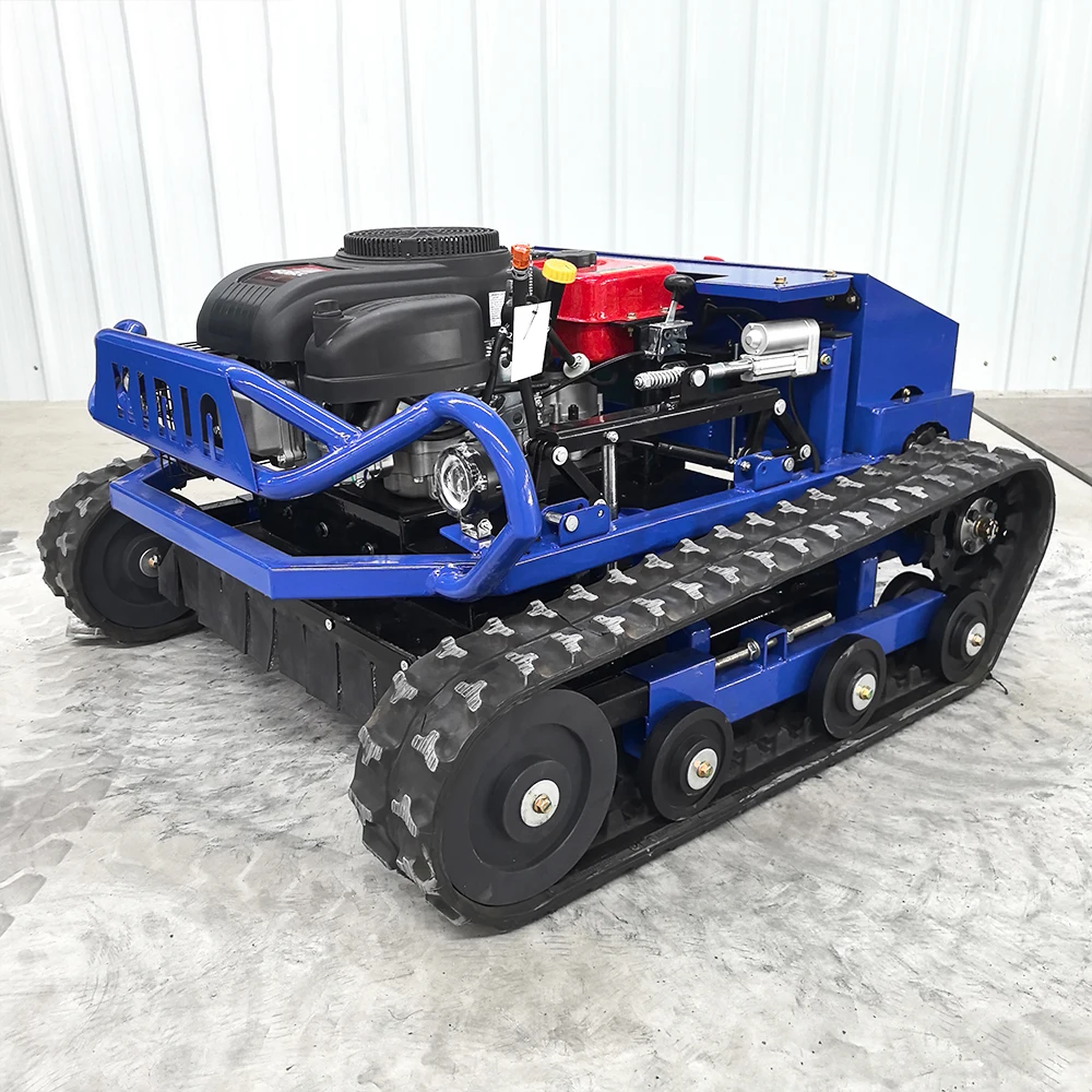 15HP L جزازة روبوت صغير قاطع غاز عرض القطع 800 مللي متر/1000 مللي متر/1200 مللي متر التحكم عن بعد الزاحف جزازة العشب