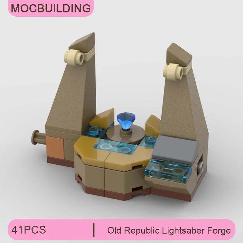 

Конструктор MOC: Мастерская по изготовлению световых мечей Старой Республики, DIY-набор для сборки, модель для демонстрации, развивающая творческая игрушка, подарок, 41 деталь