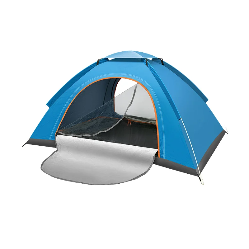 

Hiking and Traveling 2 Person Cabin with Carrying Bag Waterproof and Windproof Awning Family Tent Camping Supplies Pop-up Tent