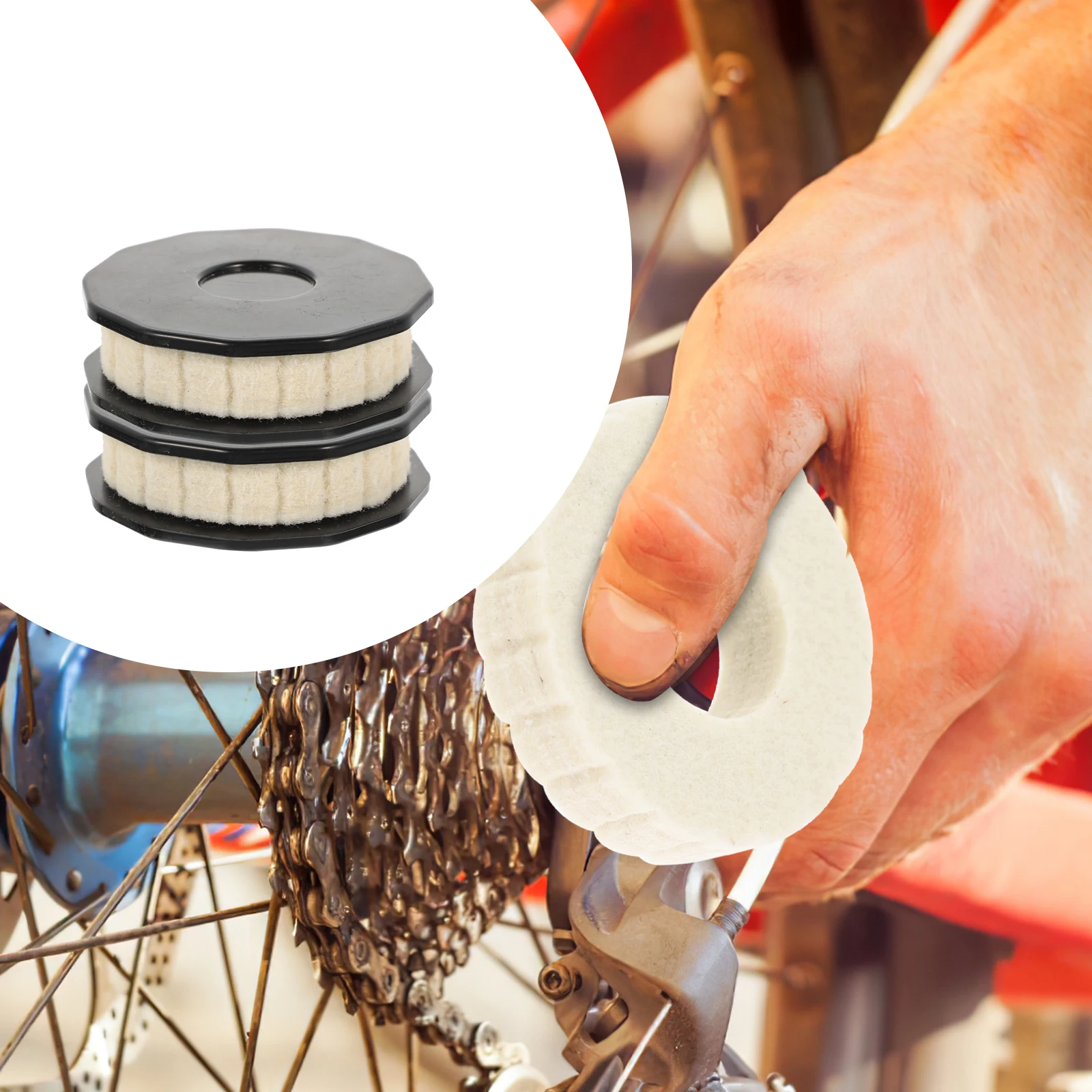 

2 Pcs Installation Tool Roller Type Oil Injector Chains Lubricant Application Tools Plastic Bicycle Oiler Bike Lubricator