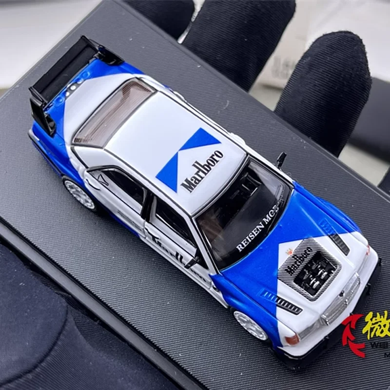 RM 1/64 W201 190E Legering Speelgoed Motorvoertuig Diecast Metaal Model Geschenken