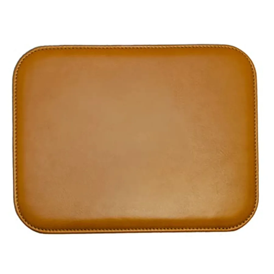 Italian Leather Mouse Pad for Home or Office Desktop Handmade in Italy