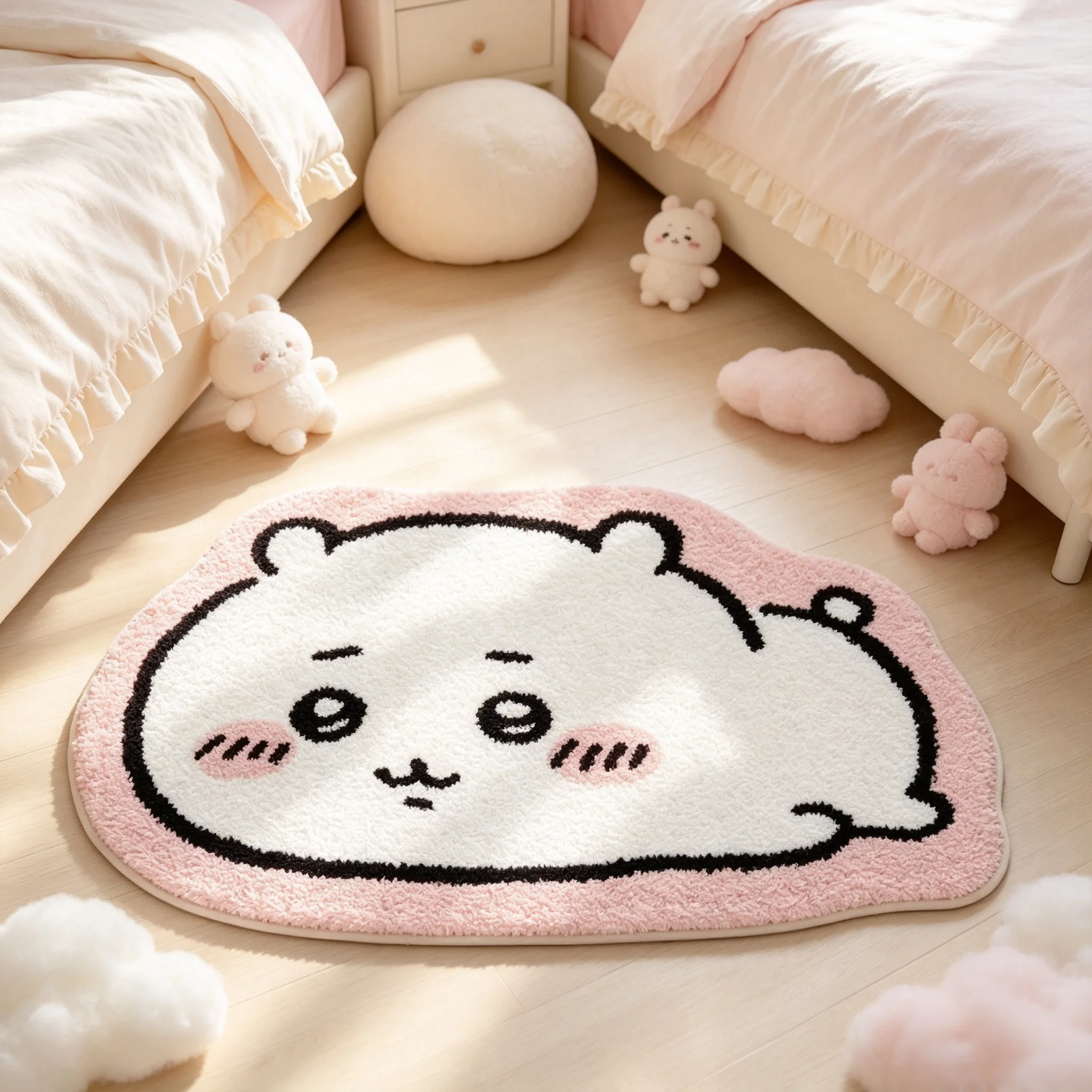 Chiikawa Cartoon Teppich Anime – Home Bathroom Supplies Bewertung und Preis