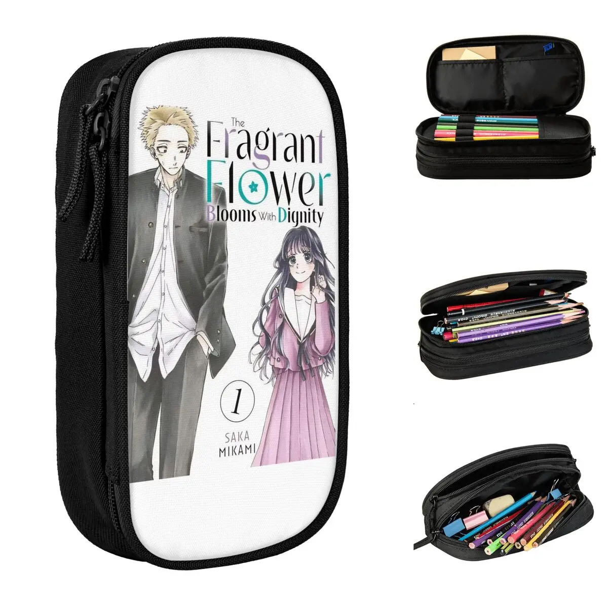 

Kaoru Hana Wa Rin To Saku пеналы аниме пеналы держатель для ручек детская большая вместительная сумка для студентов школьный подарок канцелярские принадлежности