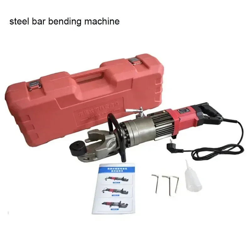 

220V Handheld Electric Steel Bar Bending Machine Bar Electric Hydraulic Round Steel Flat Iron Bar Bending Machine
