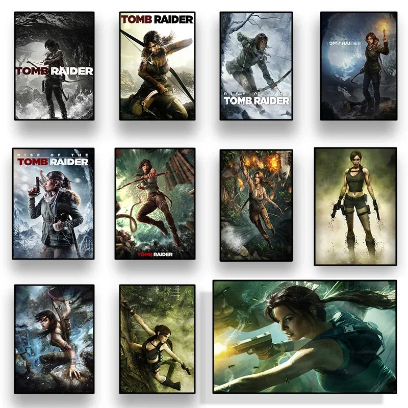 Tomb Raider modern movie Art Picture Print Silk Poster Home Wall Decor