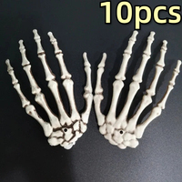 Halloween Scary Skull Hand Realistic Skeleton Human Hand  Decors Zombie Party Haunted House Halloween Terror Decoration Props
