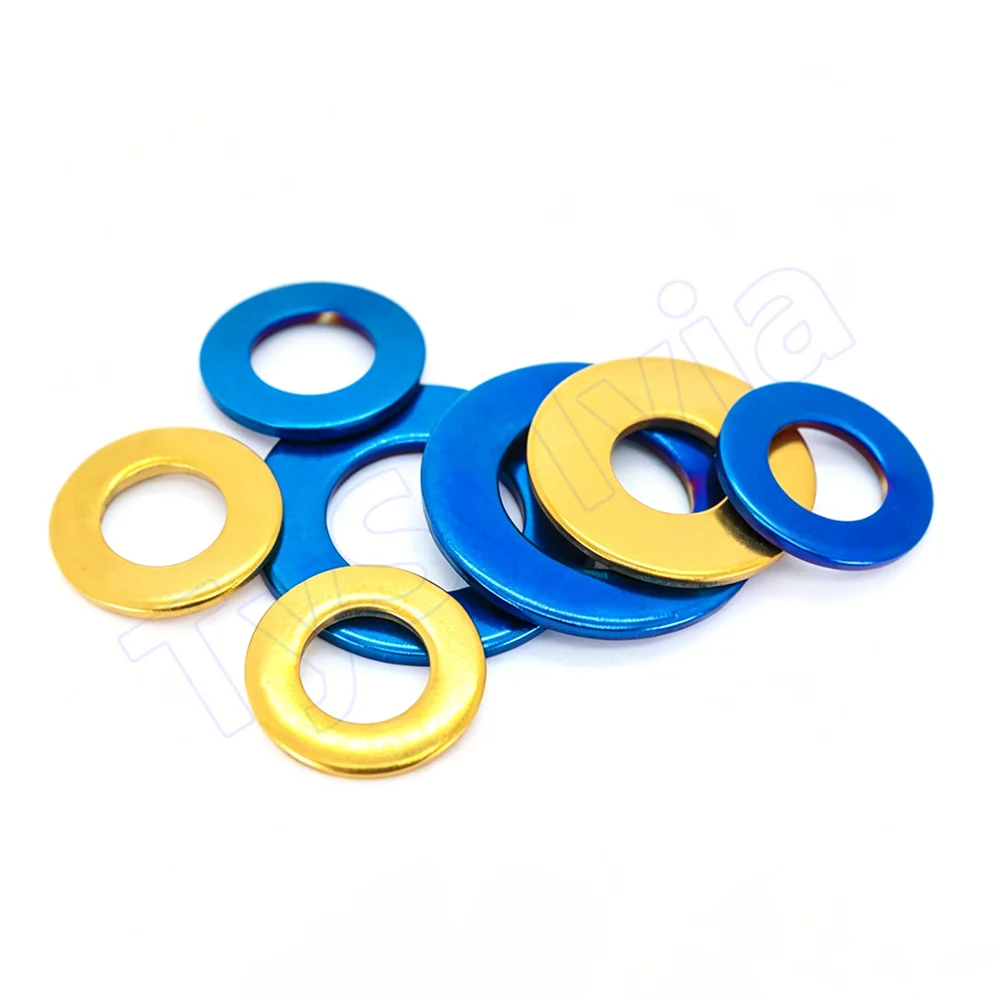 M4 M5 M6 M8 M10 M12 304 Stainless Steel Plain Gasket Flat Washers, Corrosion-Resistant for Motorcycle