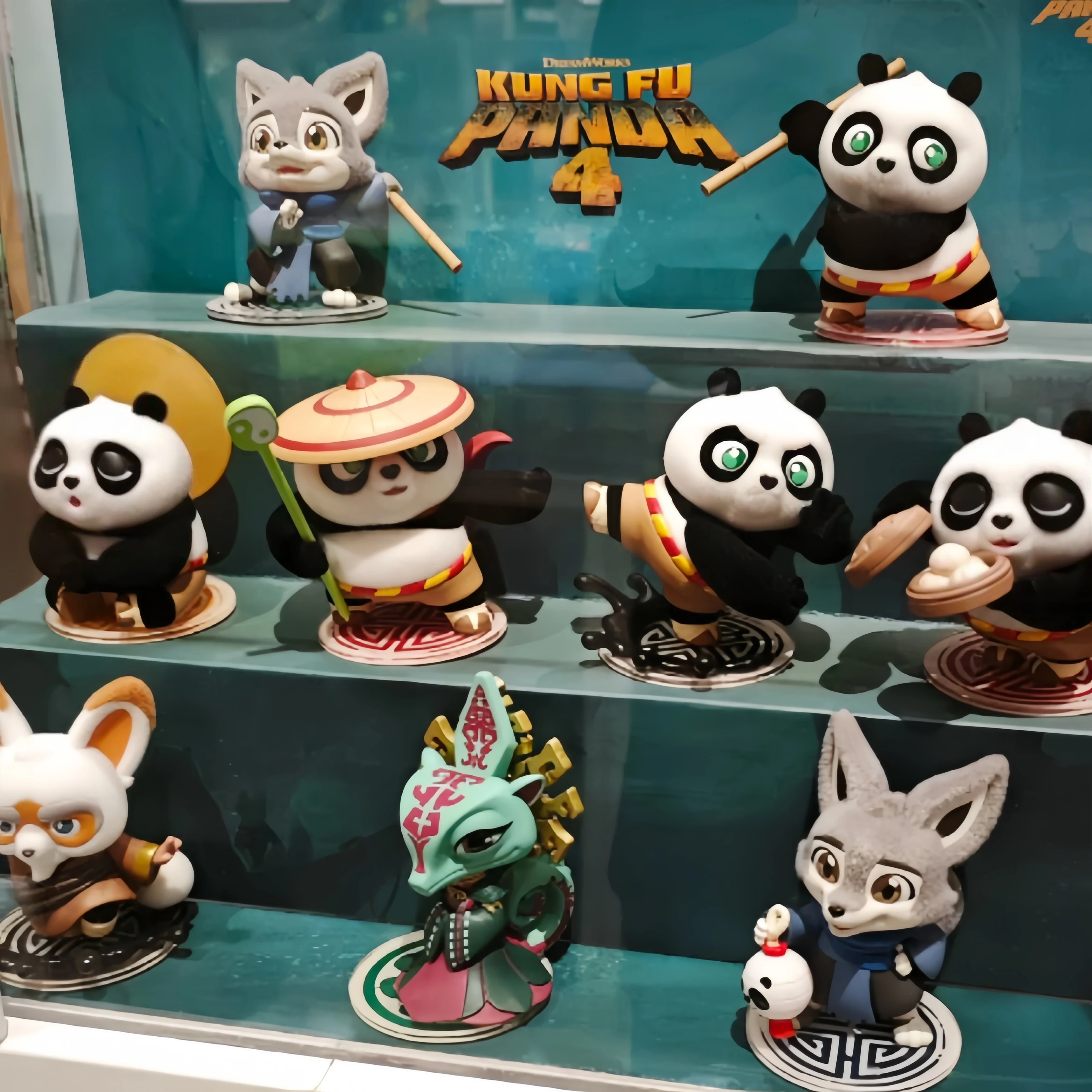 Original Universal Kung Fu Panda Series Anime Action Flocking Figure Cute Figurin Birthday Gift Christmas Gifts Room Decoration