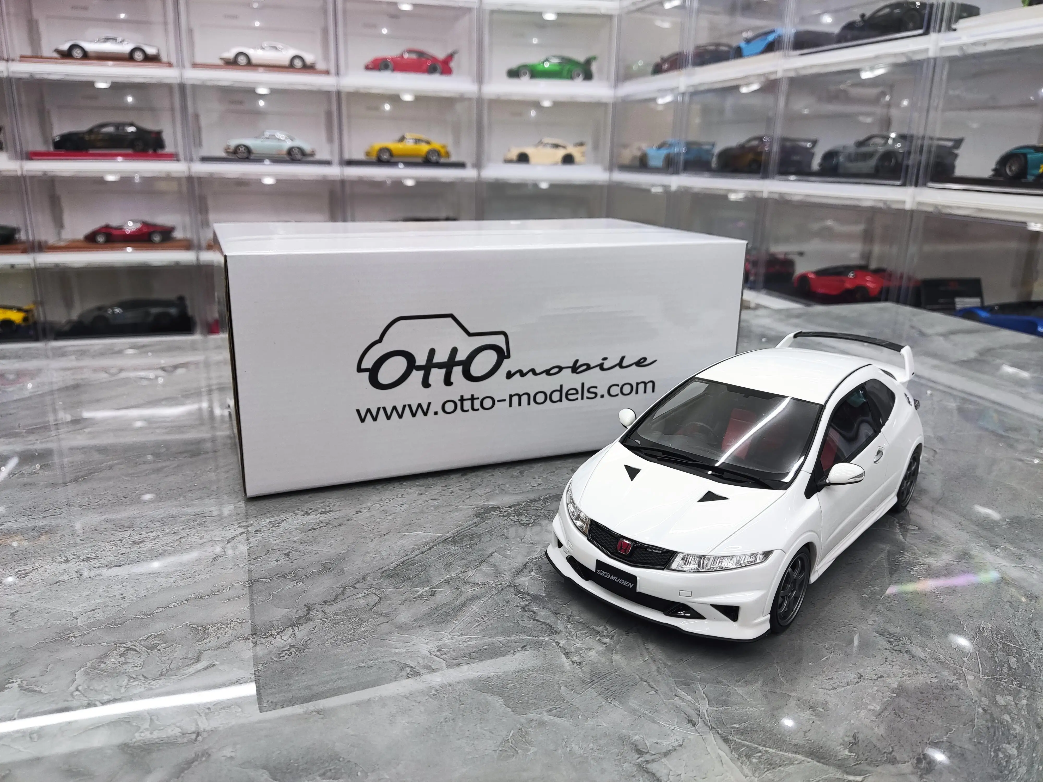 OTTO 1:18 For CIVIC FN2 TYPE R 2009 JDM Limited to 2000 Sets Simulation Resin Alloy Static Car Model Toy Gift