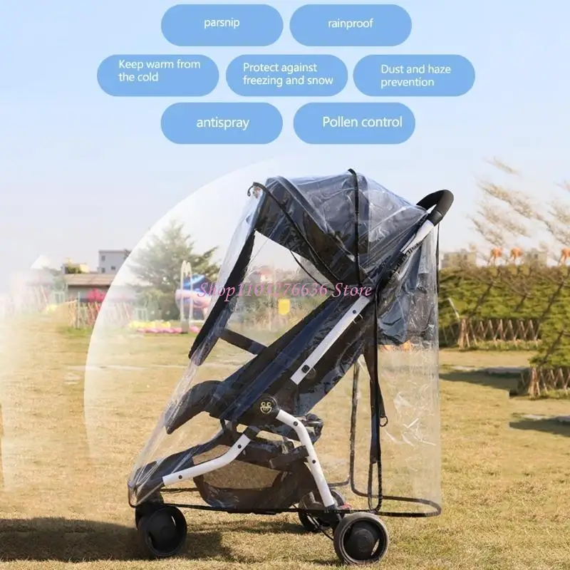 R6FD Ganzjahres-Kinderwagen-Regenhülle, EVA-Kinderwagendach, faltbarer Wagenschutz – Detail 9