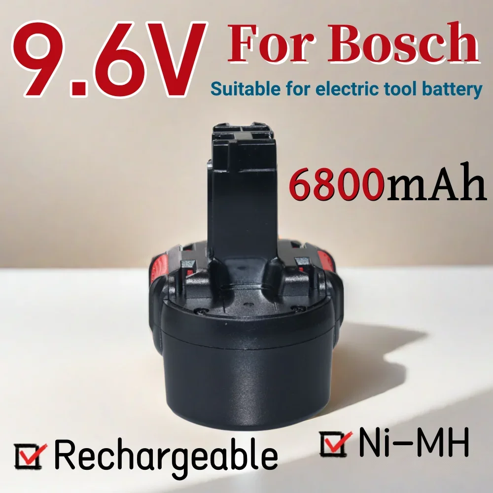 

Ni-MH Rechargeable Power Tool Battery 9.6V 6800mAh For Bosch PSR 960 BH984 BAT048 BAT119