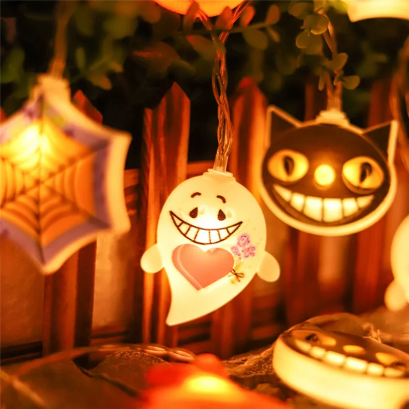 A76K LED String Light Outdoor Halloween String Lights Decoração Pendurada Decoração Arranjo de Cena