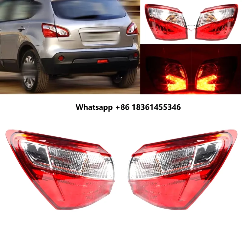 

Qashqai 2010 2011 2012 2013 2014 Pair Left+Right Outside Rear Tail Light Lamp 26555-BR00A 26550-BR00A