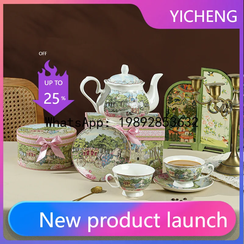 

PYJ Creative Hand-held Mark Ceramic Cup Girls Plus Spoon Cute Gift Box Set --2 pcs