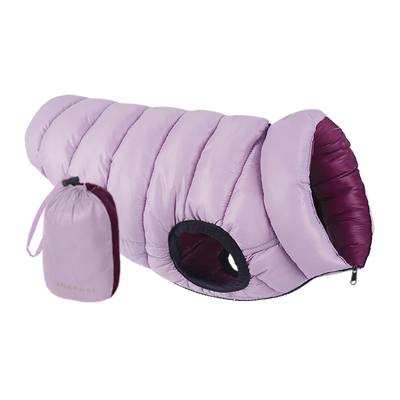 

China Pet Clothing Factory Winter Outwear Fashion Dog Clothes with Portable Storage Bag Printed Pet Cotton Coat for Cats