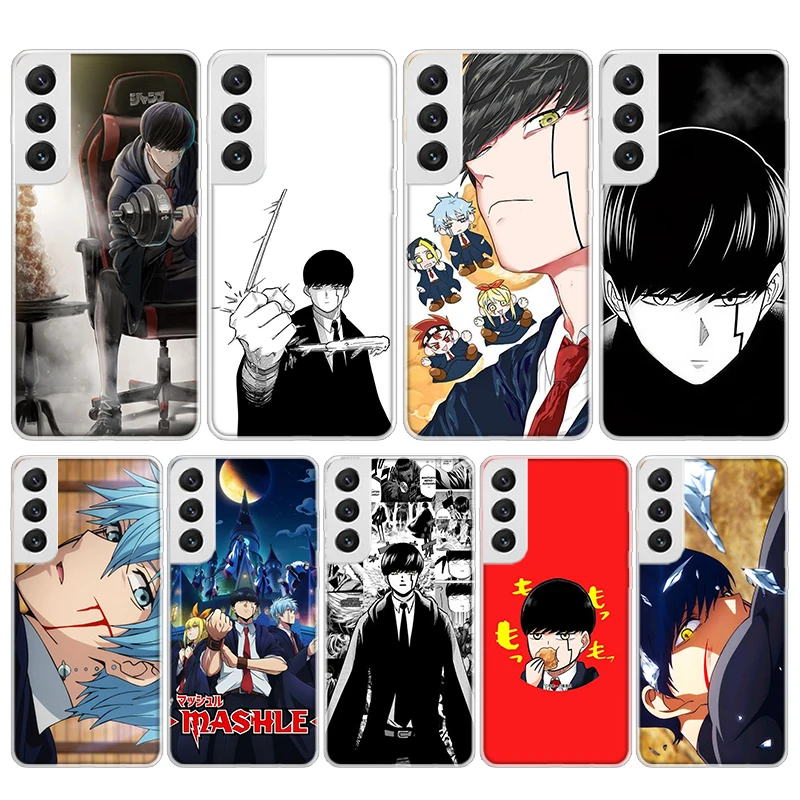 Mashle Magic And Muscles Soft Phone Case For Samsung Galaxy S24 S23 S22 Ultra S21 Plus S20 FE S10 Lite S9 S8 + S10E Pattern Capa