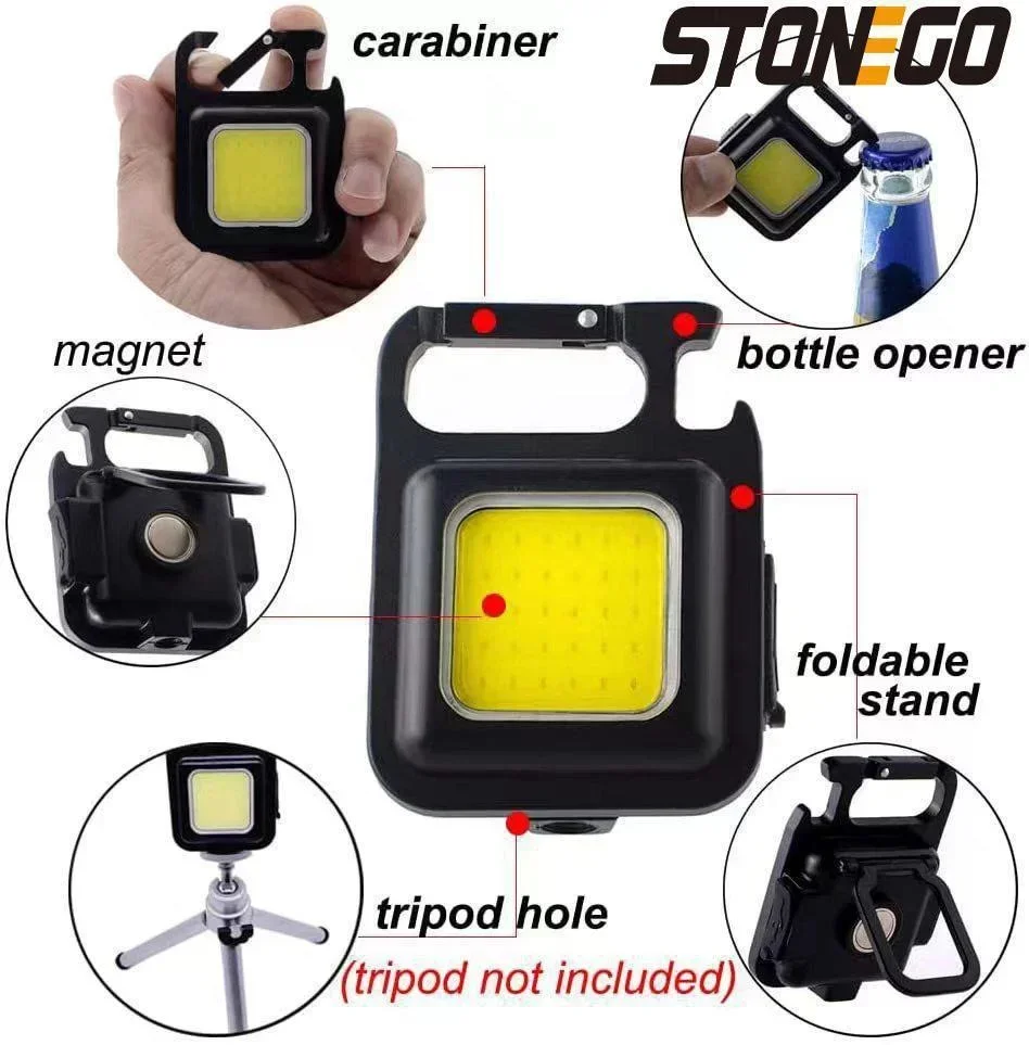 STONEGO Mini torcia portachiavi LED Light Portable Outdoor LED ad alta potenza torce a LED impermeabili