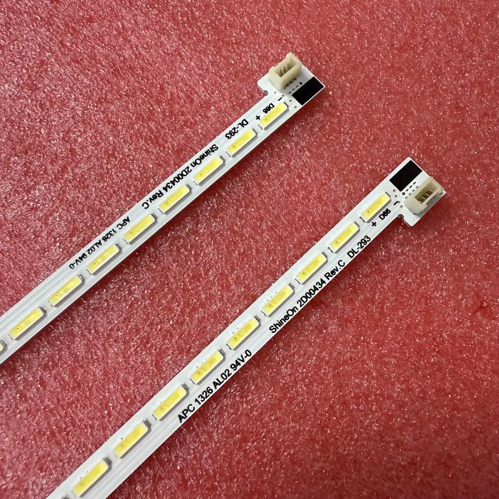 2 pz/set striscia di retroilluminazione a LED 66LED per 47E760A 47E680F HR-5300-AZ4700000 2D00433 2D00434