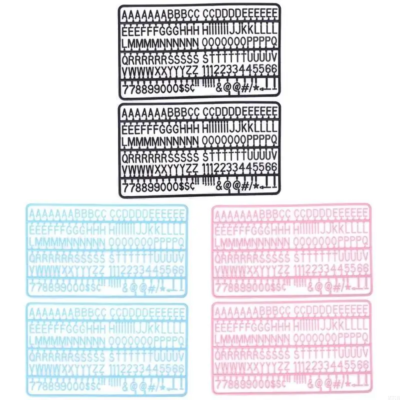 M5TB Números e símbolos letras pré-cortadas