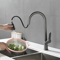 Kitchen Faucet Dual-pipe Direct Drinking Water Household Sink Hot and Cold Pull-out 3-in-1 Taps Kitchen Decoration Accessories