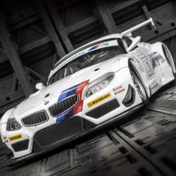 1:24 BMW Z4 GT3 Alloy Racing Car Model Diecasts Toy Vehicles Metal Car Model Simulation Sound Light Collection Gift F216