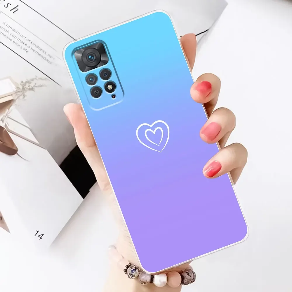 For Xiaomi Redmi Note 11S Case Note11 Silicone Fashion Painted Soft Phone Case For Redmi Note 11 Pro 5G Cover Note11 4G Bumper