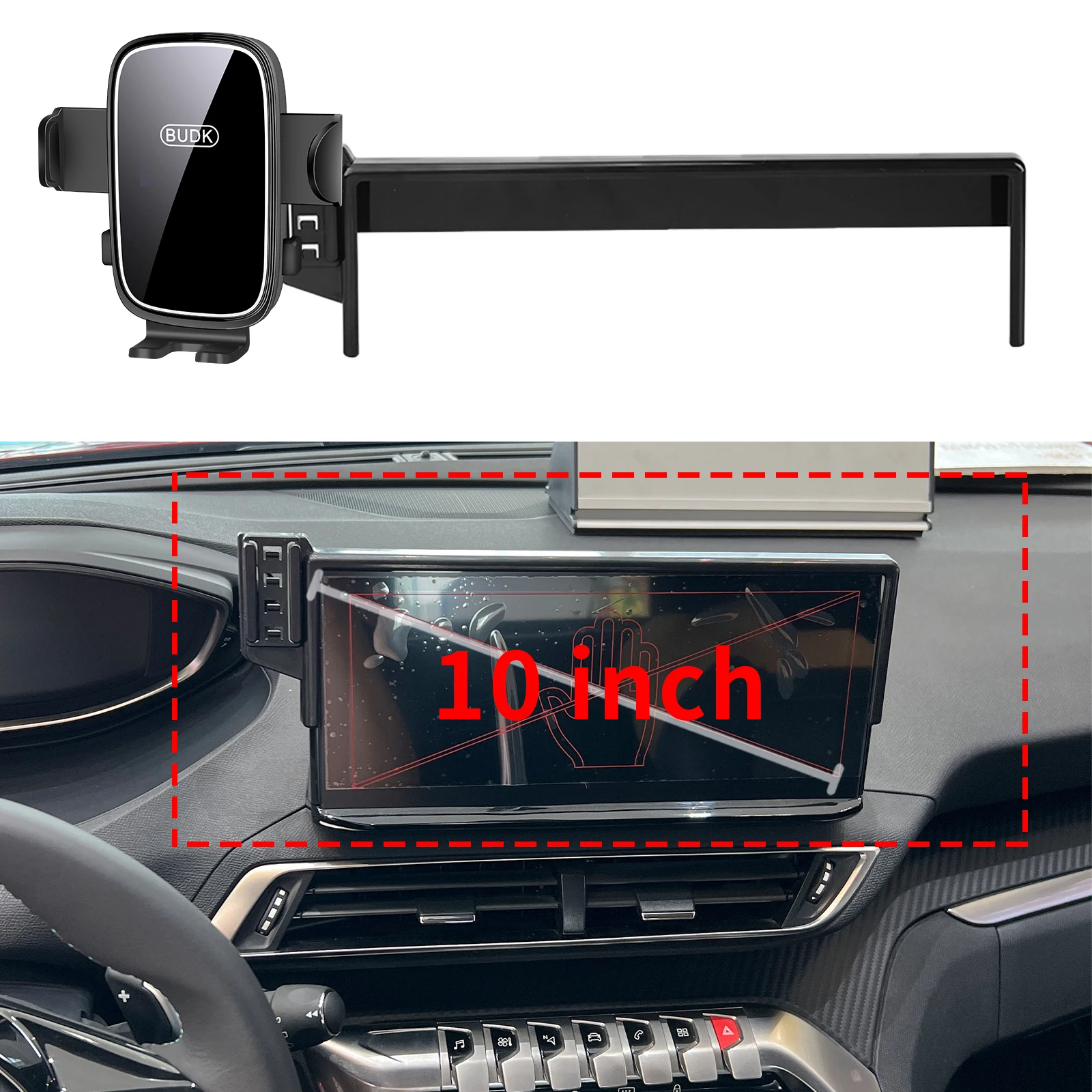 

fit for Peugeot 3008 2021 2022 2023 Custom Fit Phone Holder Mount Dashboard Screen Base No Drill Car​​ accessoires