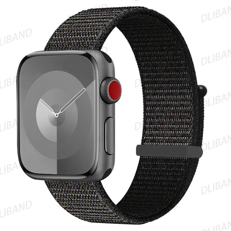 Correa de nailon para Apple Watch, banda de 44mm, 40mm, 49mm, 45mm, 41mm, 42mm, 46mm, pulsera para iwatch Series Ultra 10, 9, 8, 7, 6, 5, se, 4, 3, 2