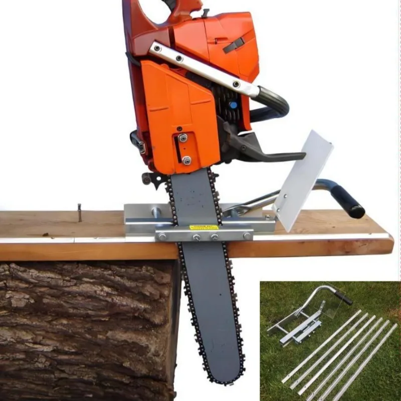 Portable Multifunctional Split Edging Machine with Guide Rail, Logger, Sawmill Vertical Cut Chainsaw Split Rack