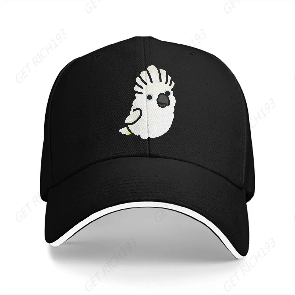 Parrot Birds Pet Multicolor Hat Peaked Men'S Cap Chubby Umbrella Cockatoo Personalized Visor Protection Hats