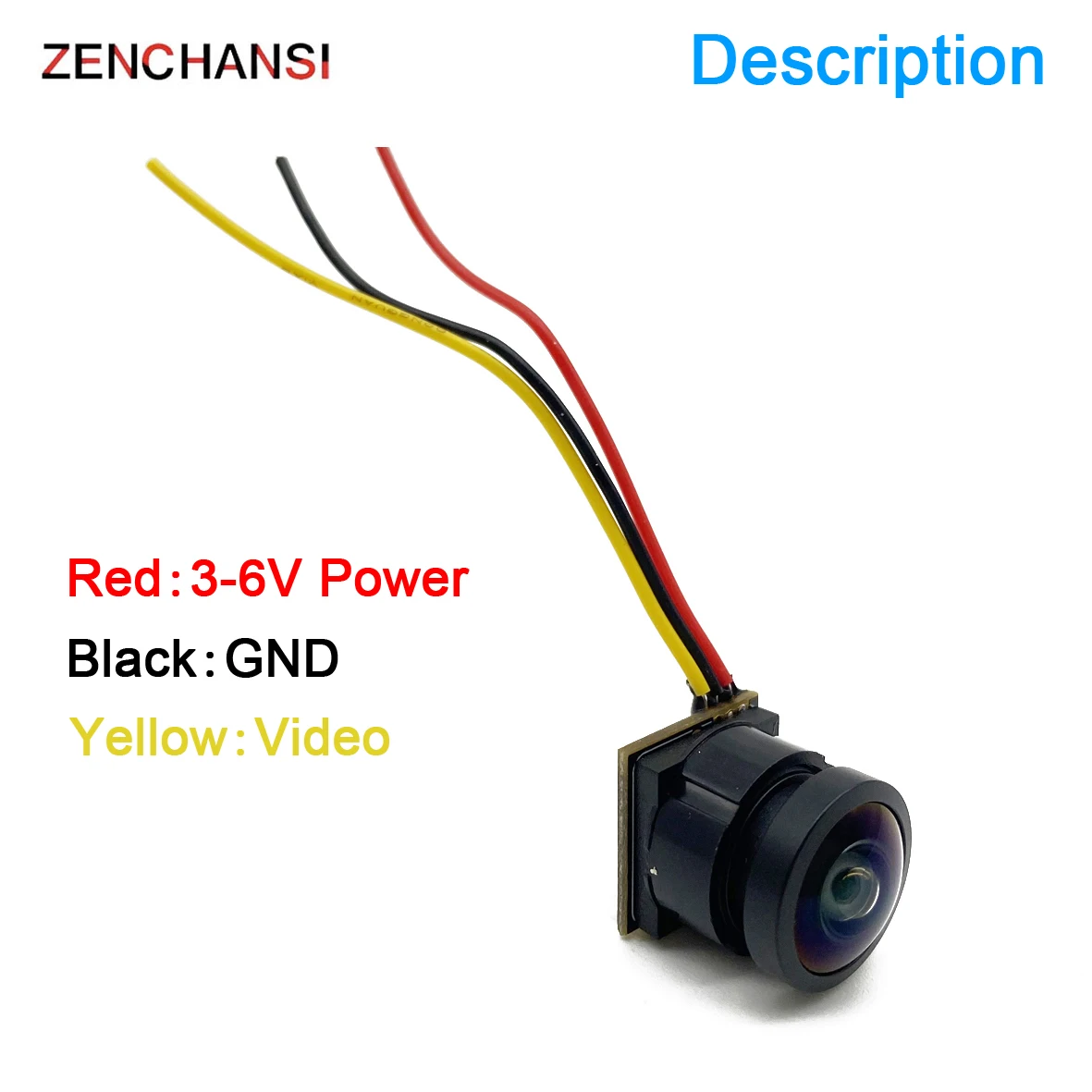 Ready to use 5.8g fpv mini camera support 3-6V power CMOS 1000TVL Starlight vtx camera use for fpv transmitter RC Racing Drone