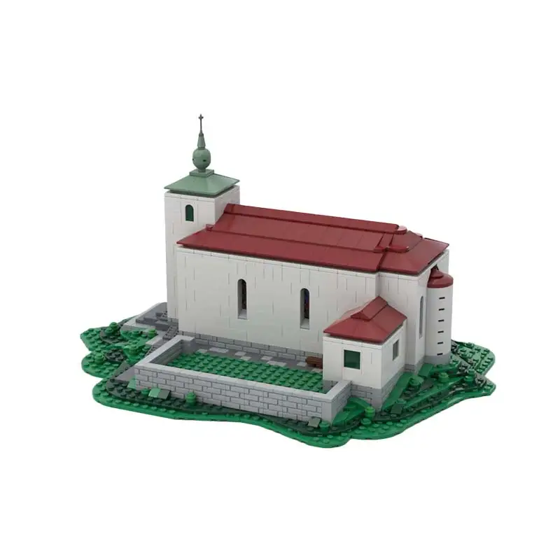 Lodfjord Kirche und Hallgrims Kirche MOC Bausteinmodell-Set Lernspielzeug für Jungen und Mädchen
