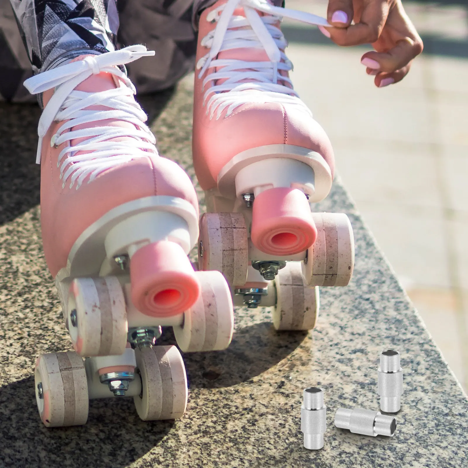 

10Pcs Axle Sleeve for Roller Skates Inline Skating Skateboard High Durability Strong Hardness Easy Installation Universal Fit